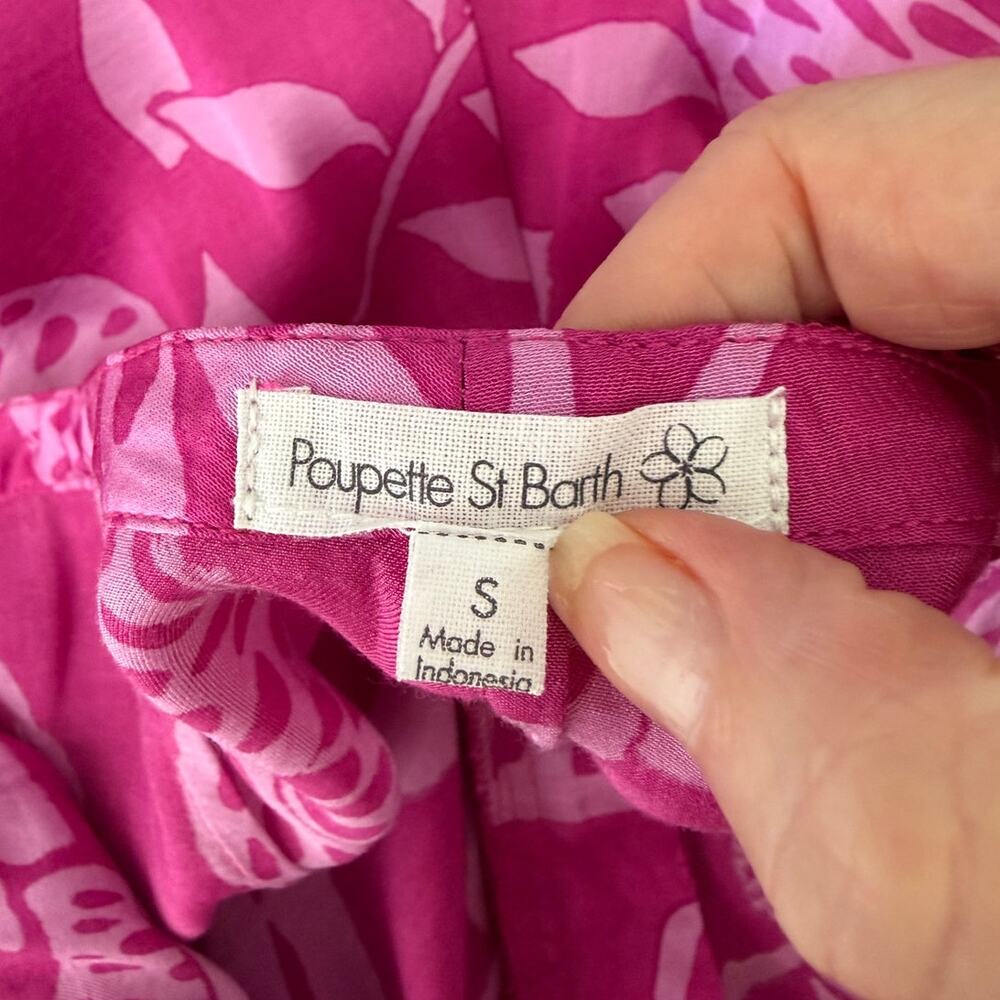Poupette St Barth Pink Pants Womens S Wide Leg - Picture 10 of 16